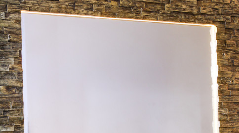 WM - 02003 Wood Cracked Gold Mirror